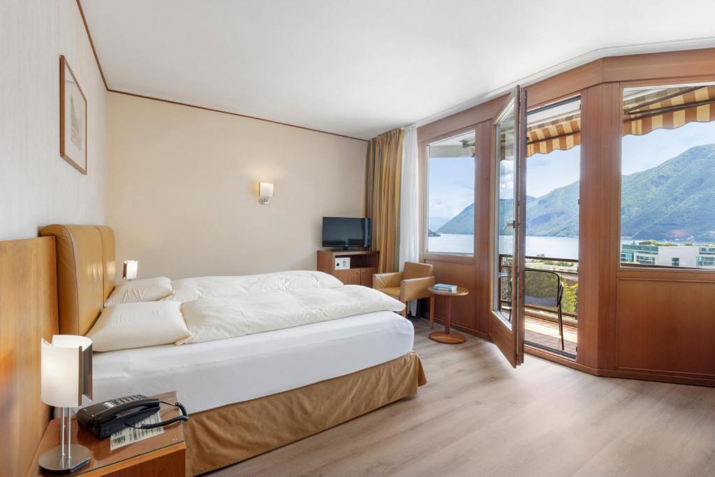 Hotel Delfino Lugano - Vorgesetzter Doppelzimmer Mit Lake View