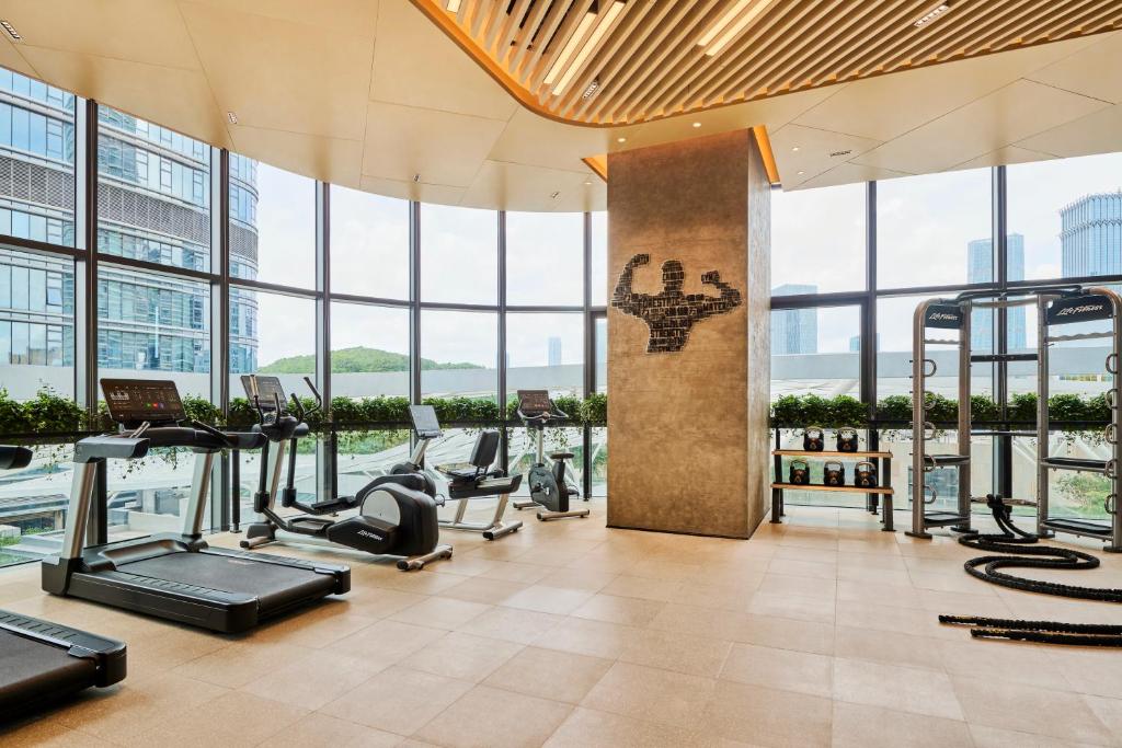 Fitness centrum a/nebo fitness zařízení v ubytování Artyzen Habitat Hengqin Zhuhai