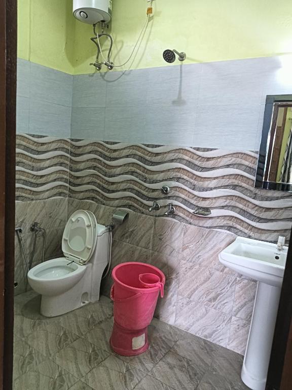 Koupelna v ubytování Corbett Rejoice Home Stay