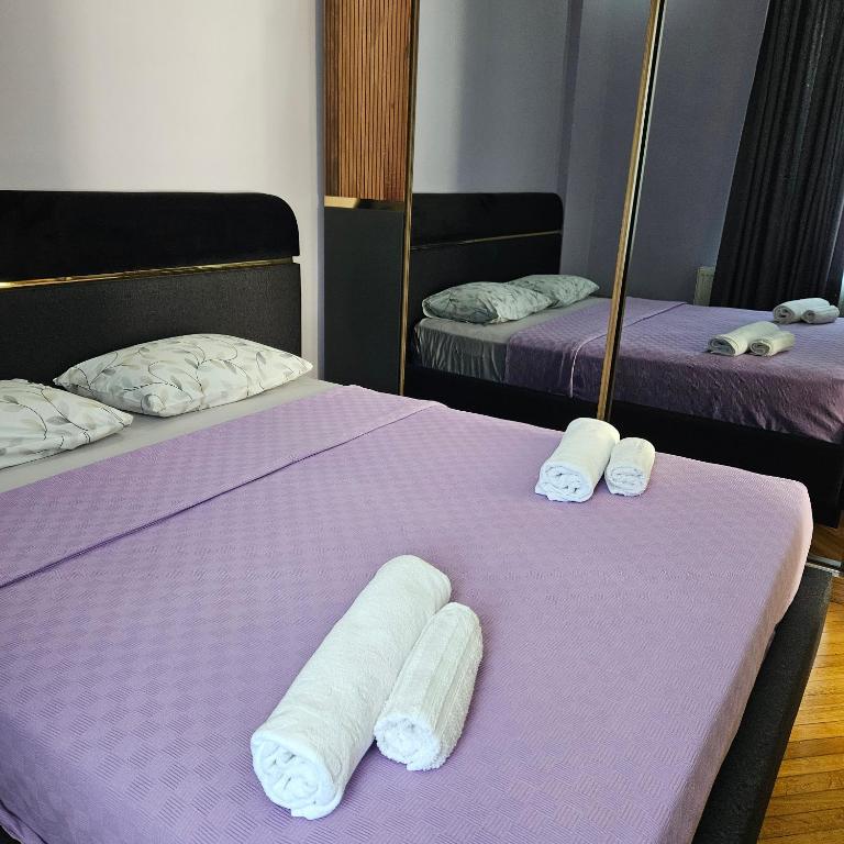 Postel nebo postele na pokoji v ubytování Tamaris-home