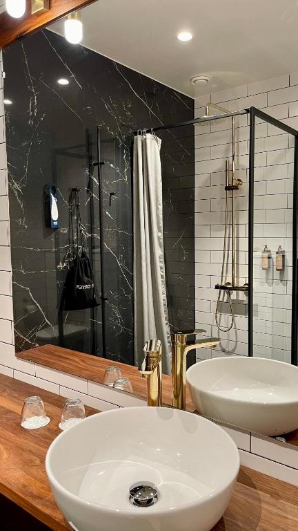 Koupelna v ubytování Staffanstorps Gästis Hotell