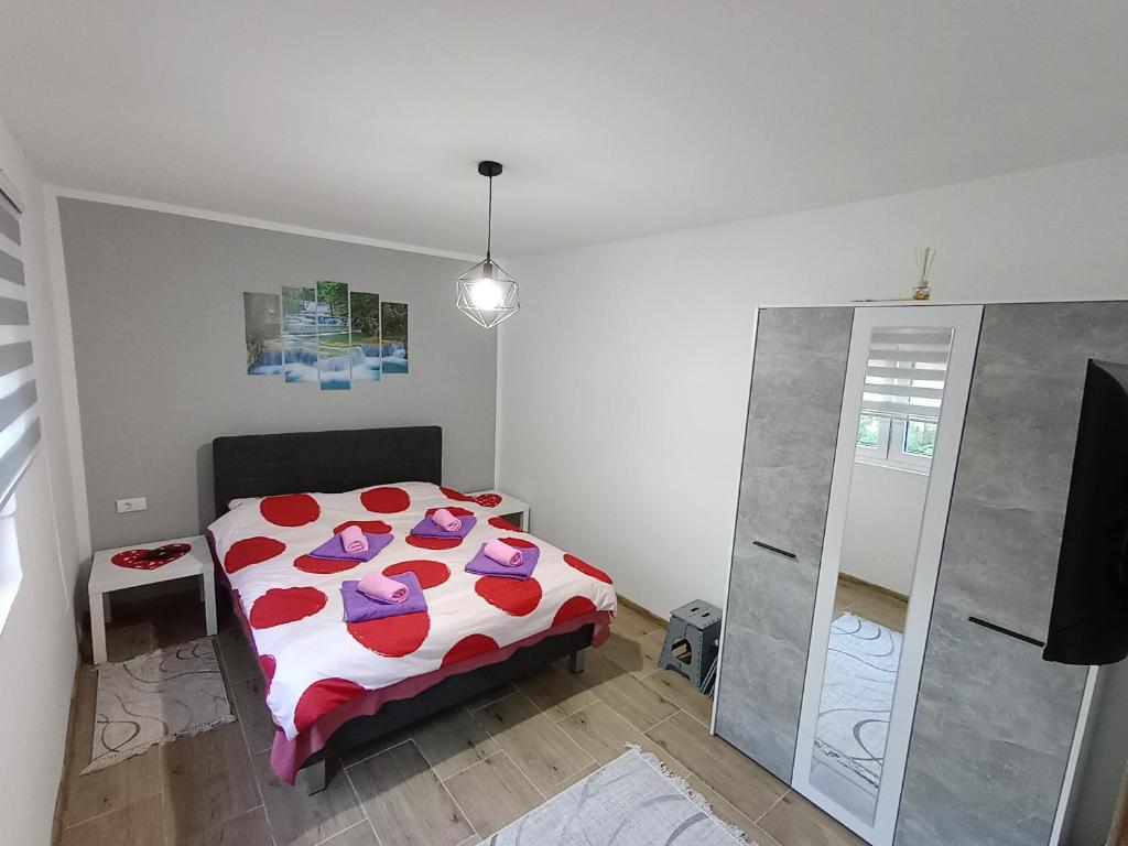 Giường trong phòng chung tại Apartman Savić Divčibare