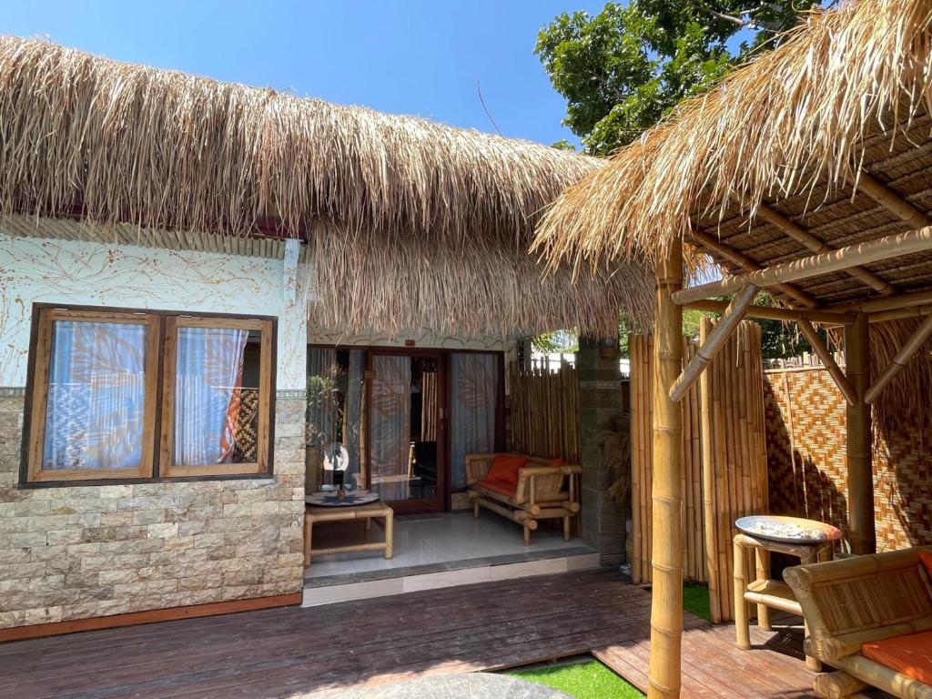 Patio nebo venkovní prostory v ubytování Sampai Jumpa Gili Air