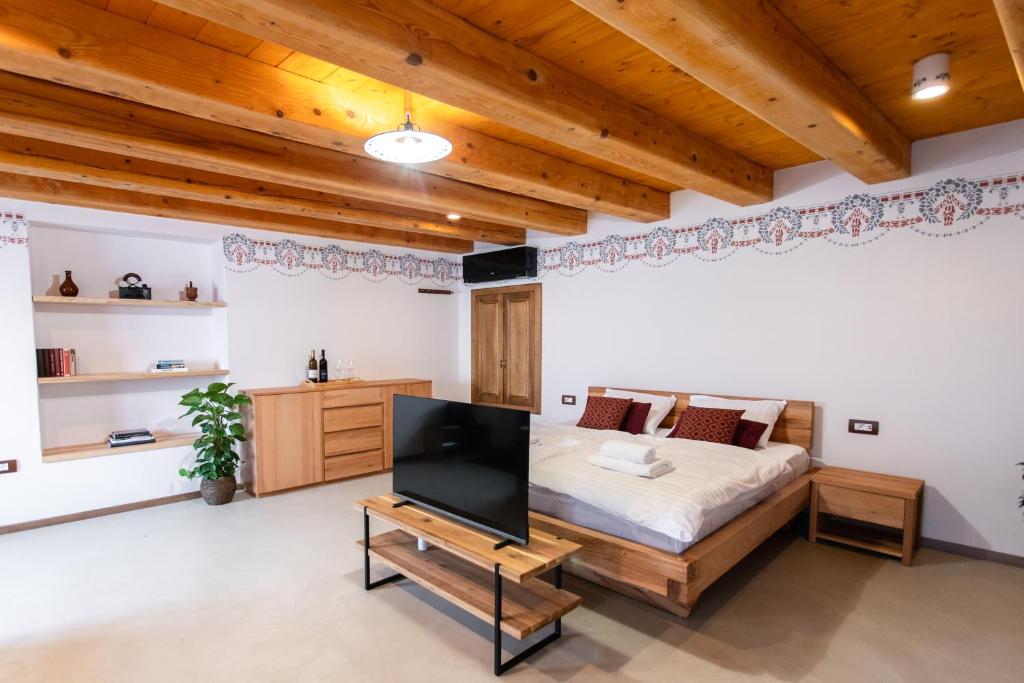 Postel nebo postele na pokoji v ubytování Wellba Homestead Planina