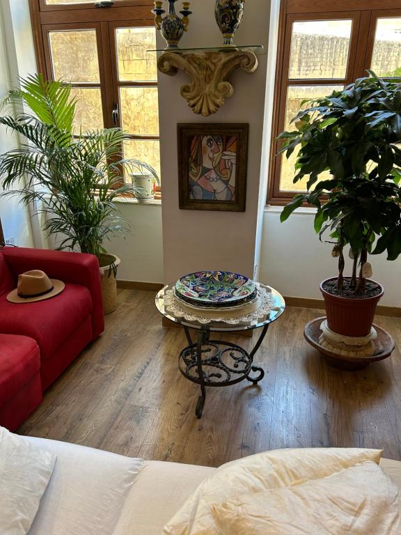 Posezení v ubytování Valletta cozy room
