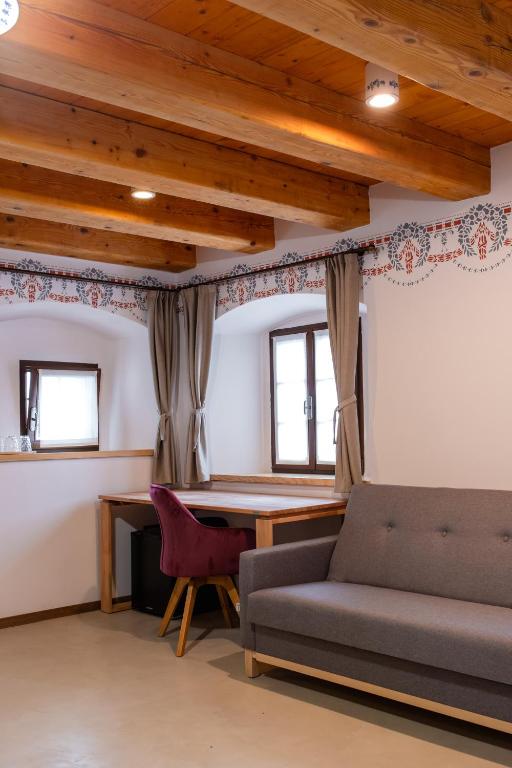 Posezení v ubytování Wellba Homestead Planina