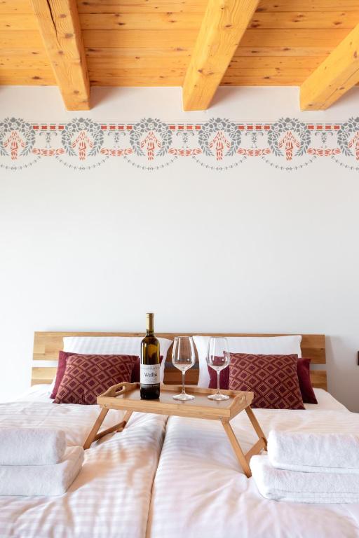 Postel nebo postele na pokoji v ubytování Wellba Homestead Planina
