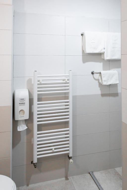 Koupelna v ubytování Hotel Saraj