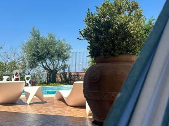 Balkón nebo terasa v ubytování Villa Fontana Saia