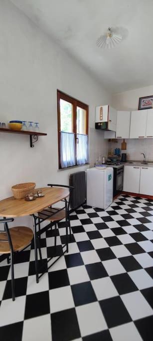 Kuchyň nebo kuchyňský kout v ubytování Appartement Gatti