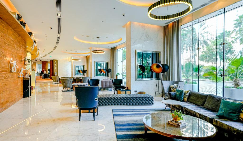 Posezení v ubytování Media One Hotel