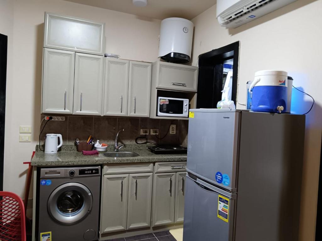 Kuchyň nebo kuchyňský kout v ubytování Porto Sharm Chalet for Rent