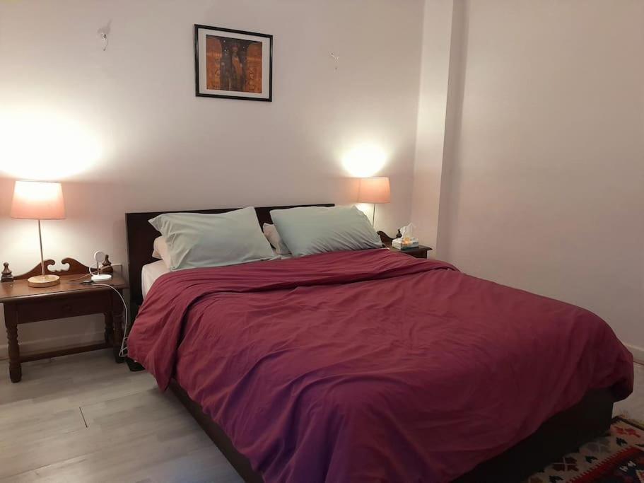 Postel nebo postele na pokoji v ubytování The Nest, Zamalek