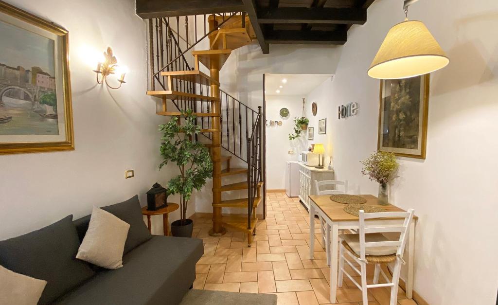 A seating area at Karma House Deluxe Navona