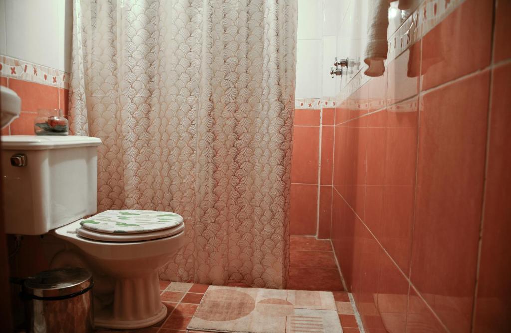 Koupelna v ubytování Xochi Calli