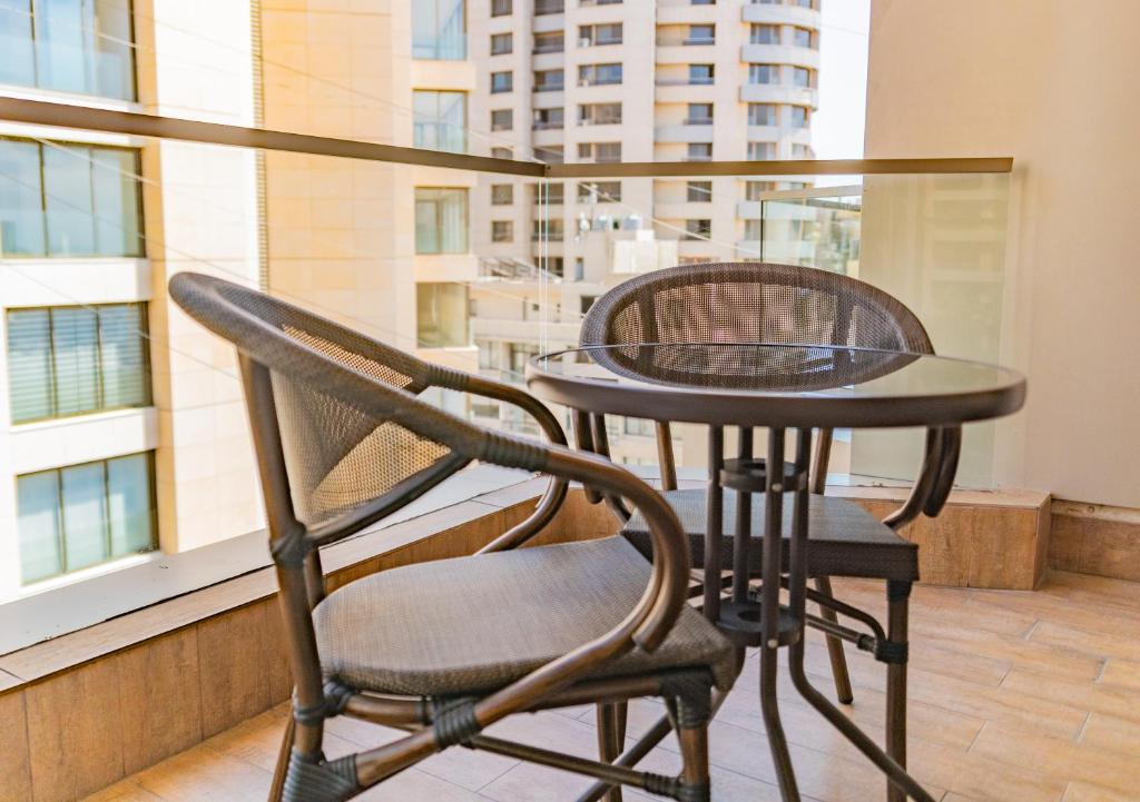 Balkón nebo terasa v ubytování Britannia Suites