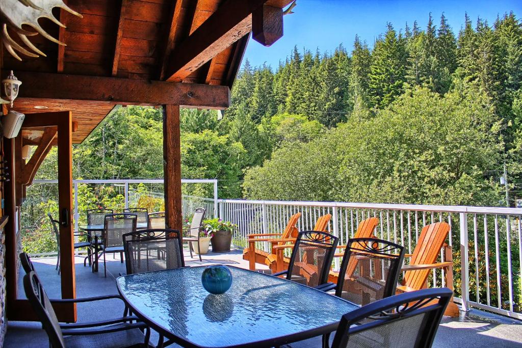 Balkón nebo terasa v ubytování Wild Coast Wilderness Resort