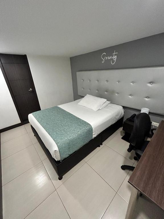Postel nebo postele na pokoji v ubytování Aw Hotel Serenity Ferial