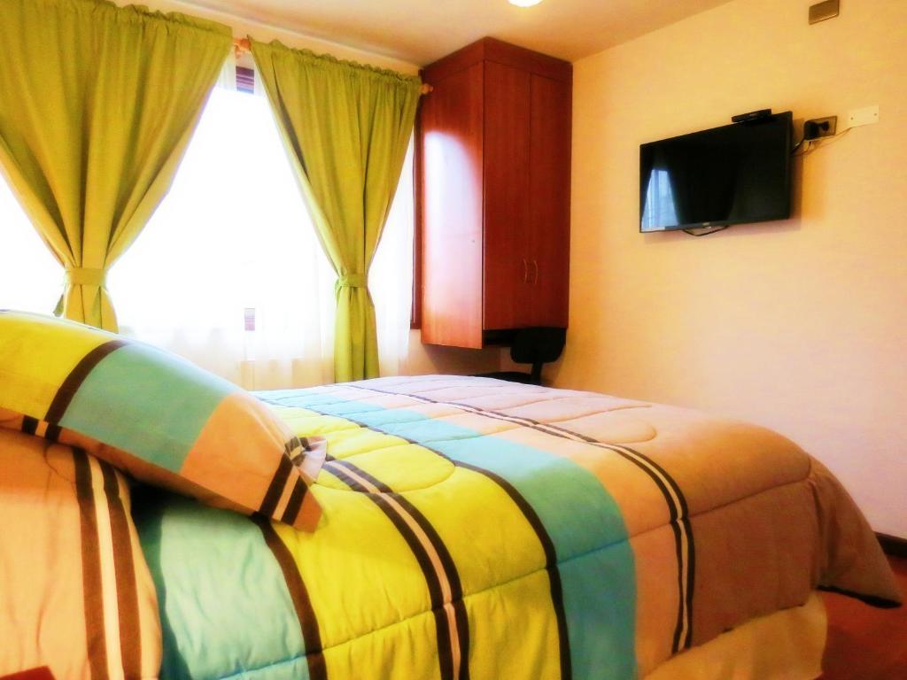 Sjónvarps- og/eða afþreyingartæki á Hostal La Cumbre
