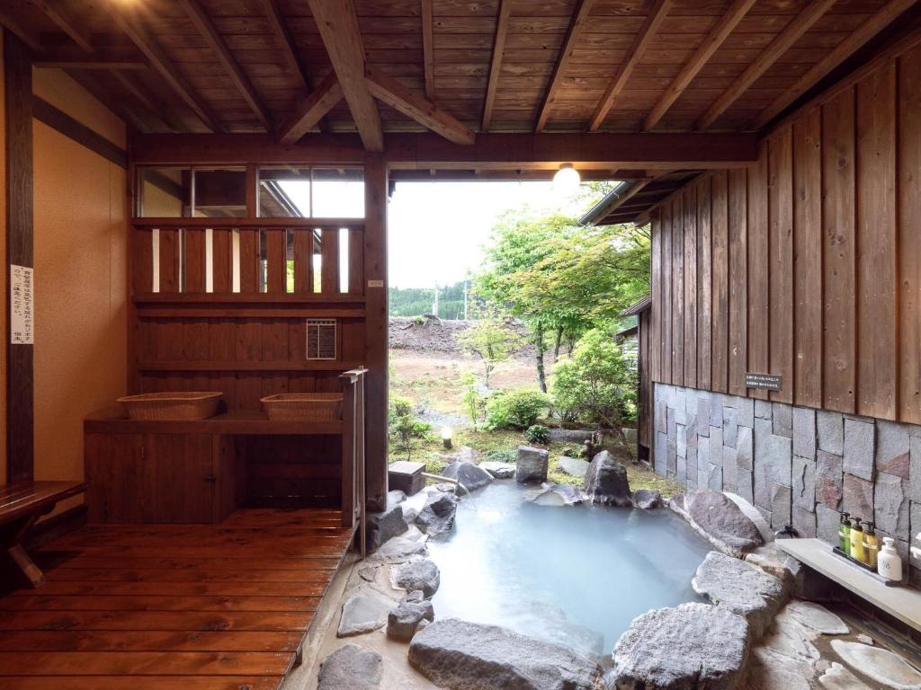 Fotografie z fotogalerie ubytování 天空の湯屋 山荘 華柚 v destinaci Oguni
