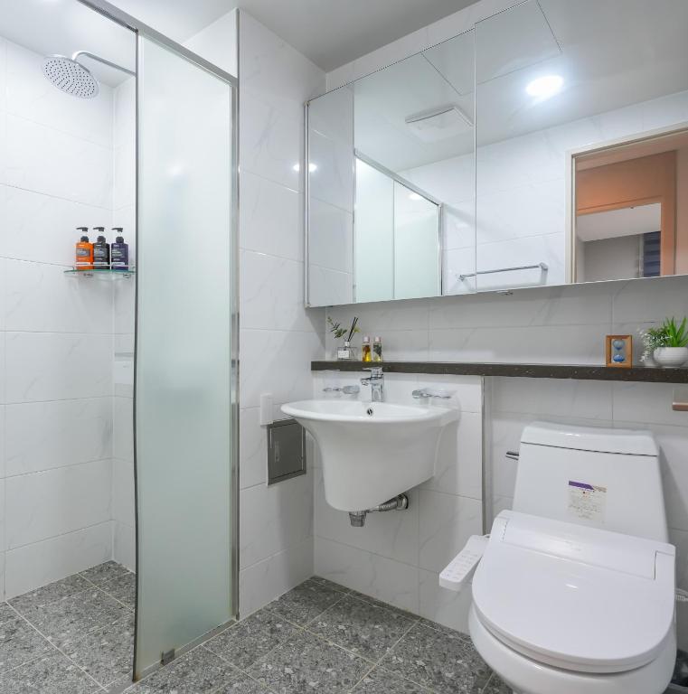 Koupelna v ubytování Firstcity Hotel YEOSU