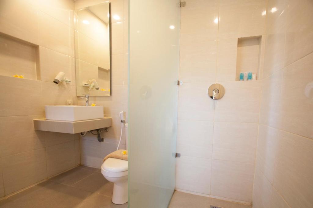 Koupelna v ubytování Seminyak Paradiso Hotel