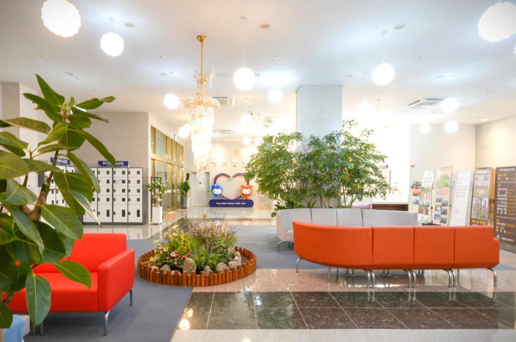 Posezení v ubytování Firstcity Hotel YEOSU