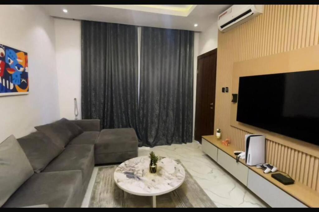 TV a/nebo společenská místnost v ubytování Cozy 1Bedroom Apartment - Lekki