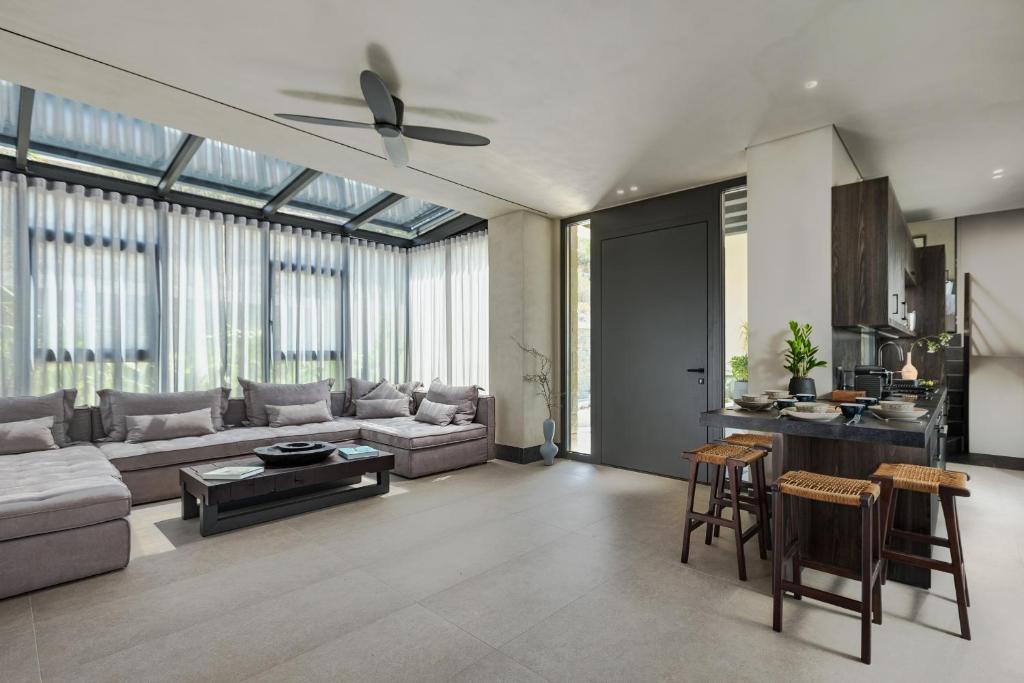 Posezení v ubytování Omega Residences