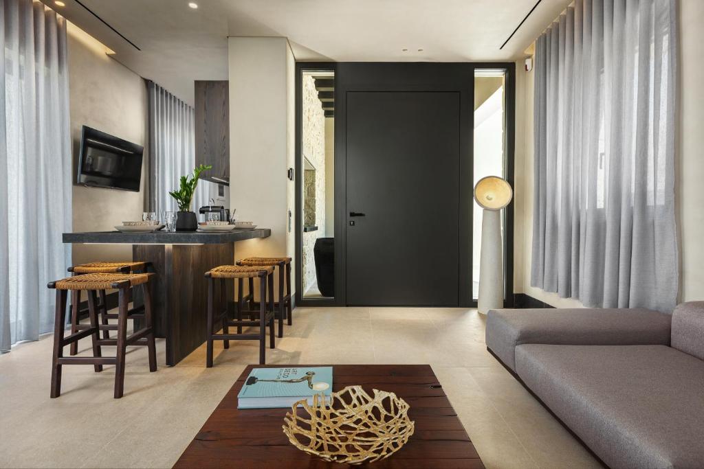 Posezení v ubytování Omega Residences