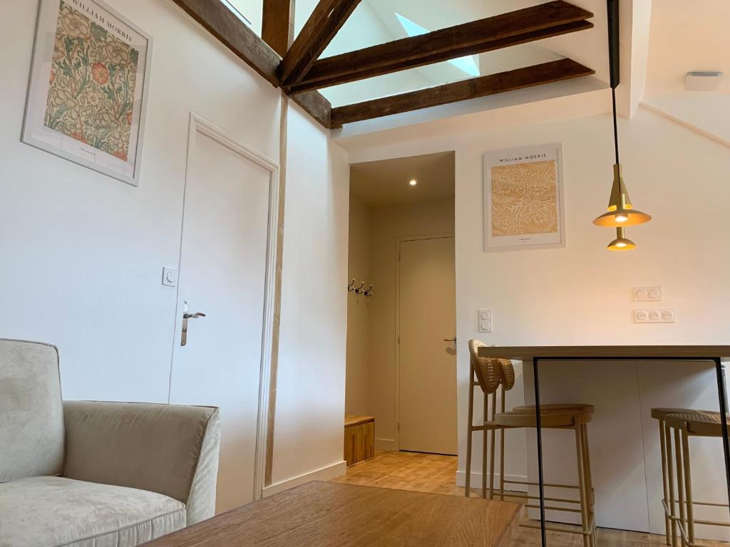 Posezení v ubytování La Belle Odet' - choix d'appartements- Centre ville-quais