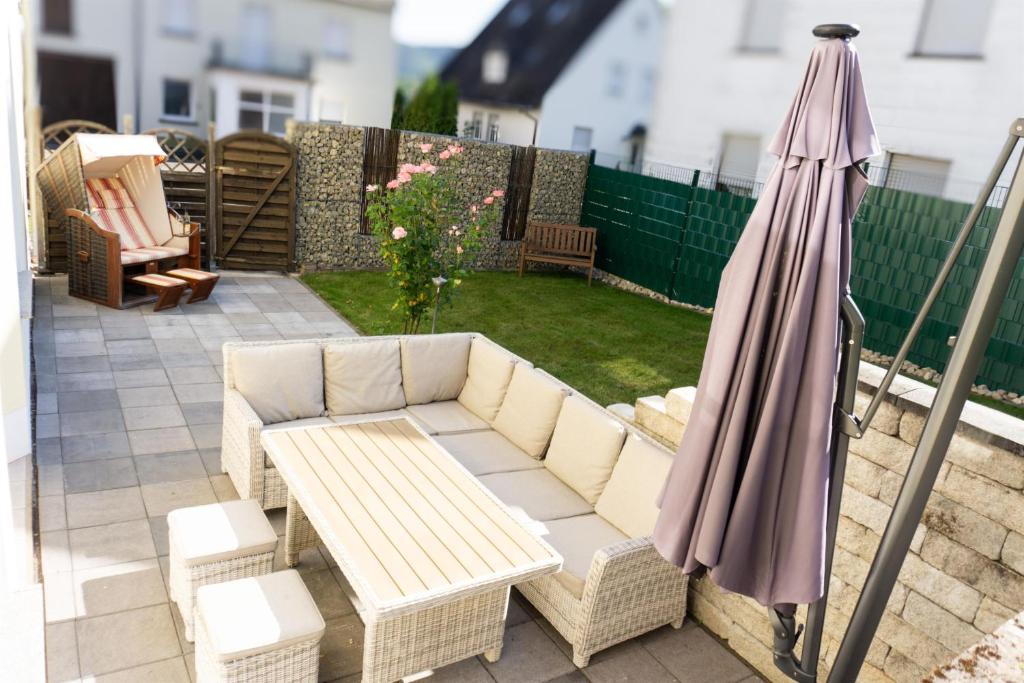 Posezení v ubytování Ferienwohnung Leni