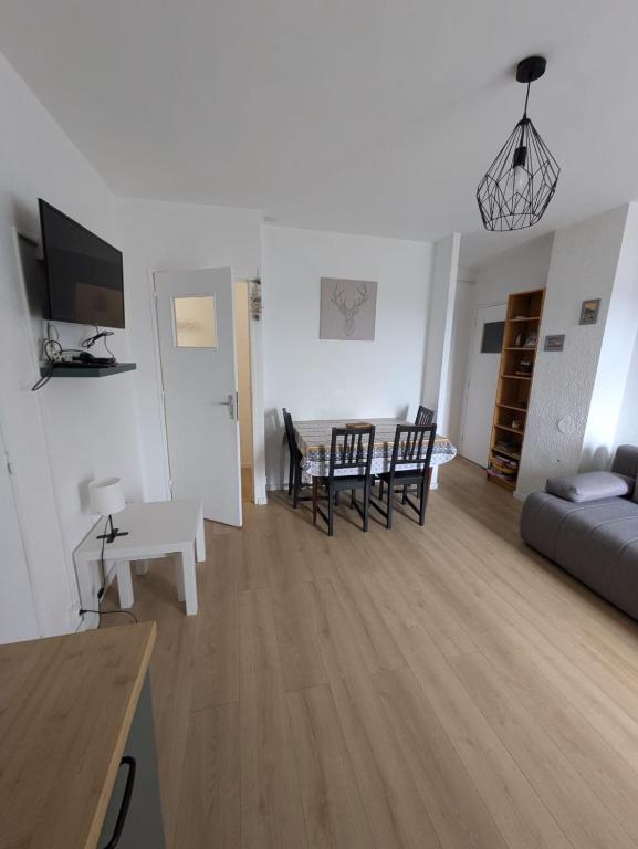 TV a/nebo společenská místnost v ubytování Spacieux appartement T2 & cabine