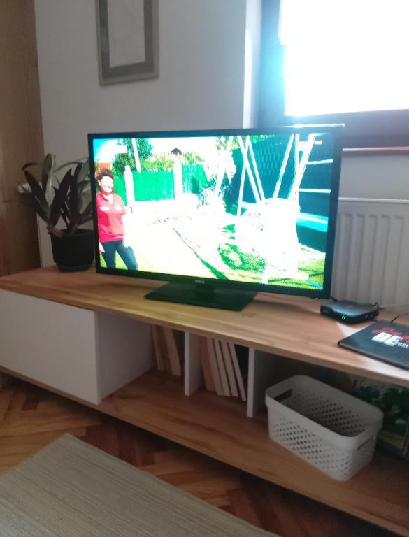 TV a/nebo společenská místnost v ubytování Fina Apartman