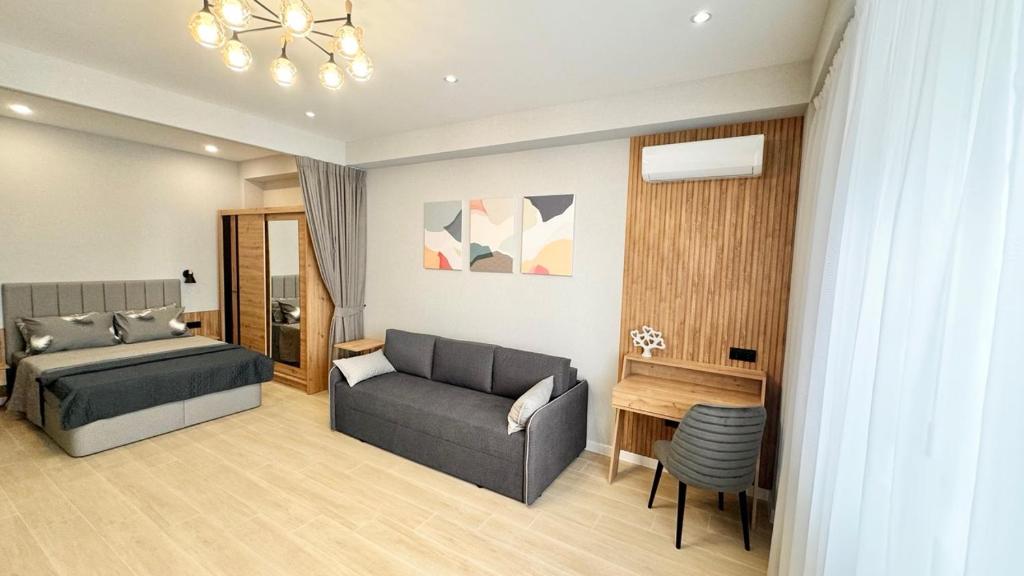 Et opholdsområde på Inna Apartment