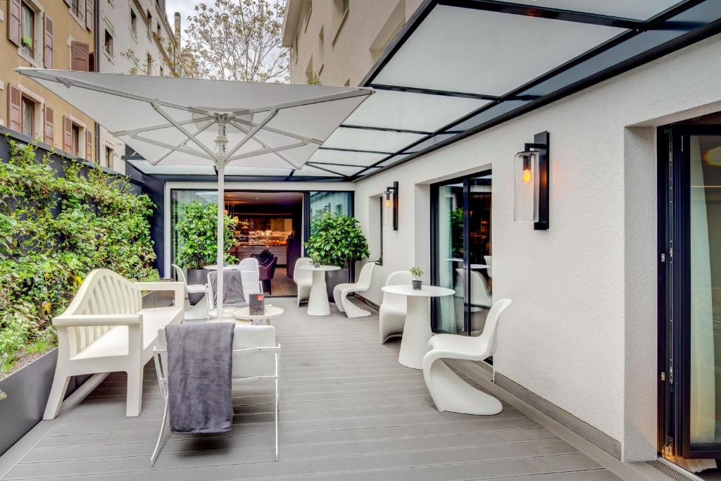 Posezení v ubytování Design Hotel f6