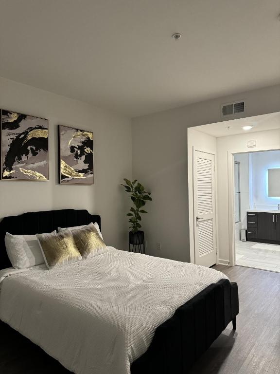 Ένα ή περισσότερα κρεβάτια σε δωμάτιο στο Apartment in Los Angeles