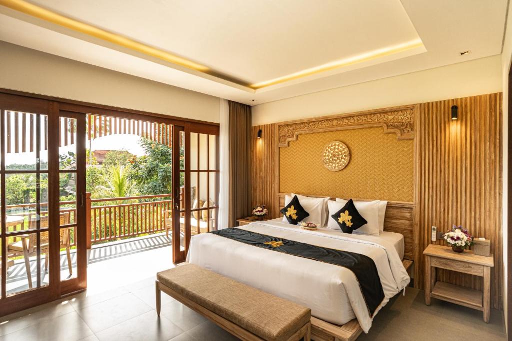 Bliss Ubud Spa Resort - Полевый вид на люкс рис