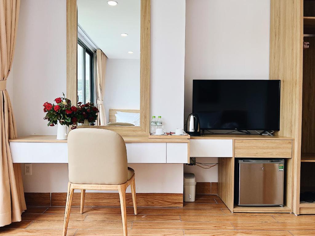TV/trung tâm giải trí tại Rosetta Hotel Phu Quoc
