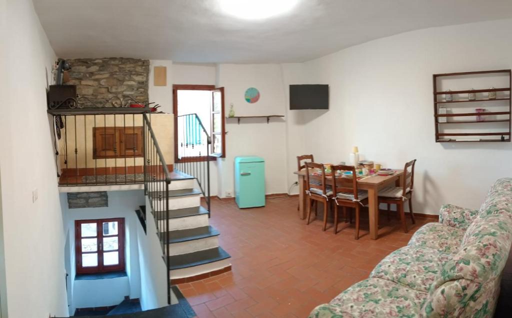 Η κουζίνα ή μικρή κουζίνα στο La casa dei Nani