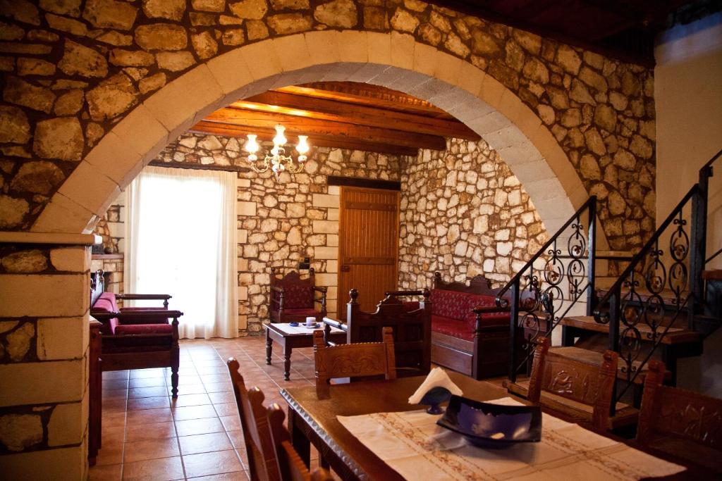 Posezení v ubytování Tsivaras Villas