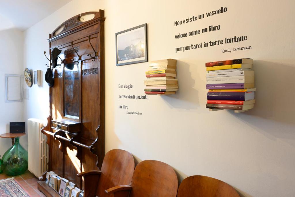 Knihovna v bed and breakfast