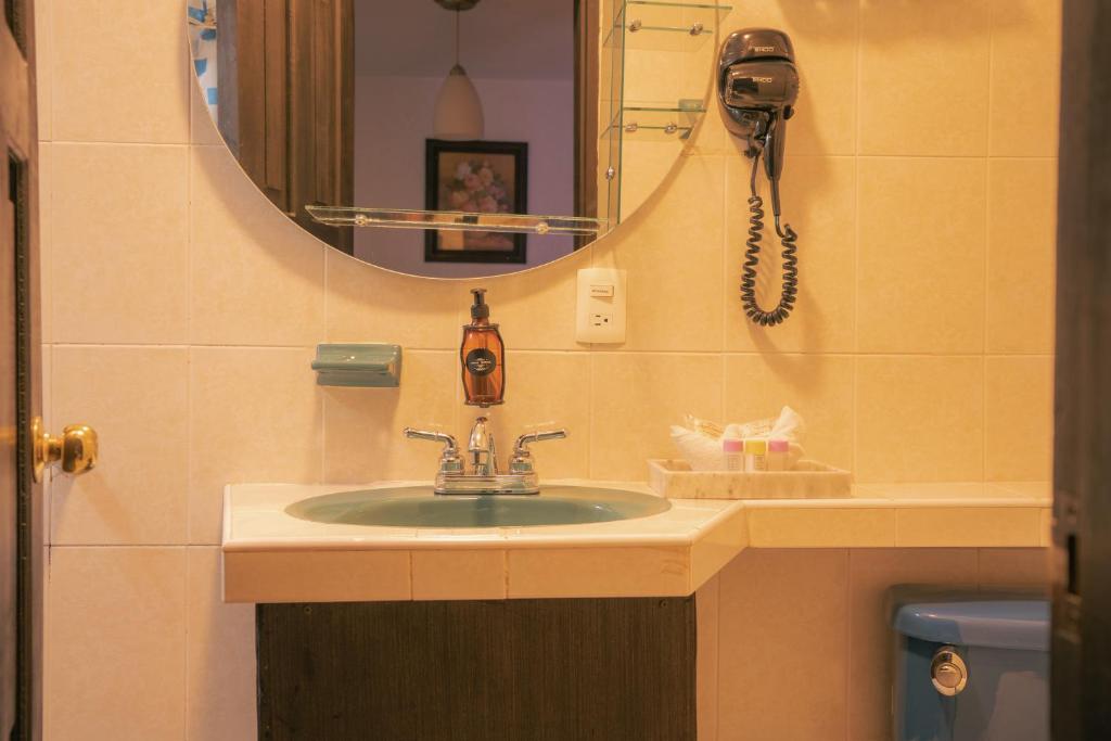 Koupelna v ubytování Hotel Tepeyac