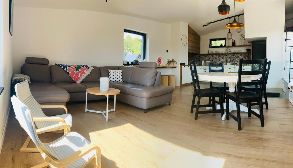 Kuchyň nebo kuchyňský kout v ubytování Soví Hnízdo Apartment De Luxe