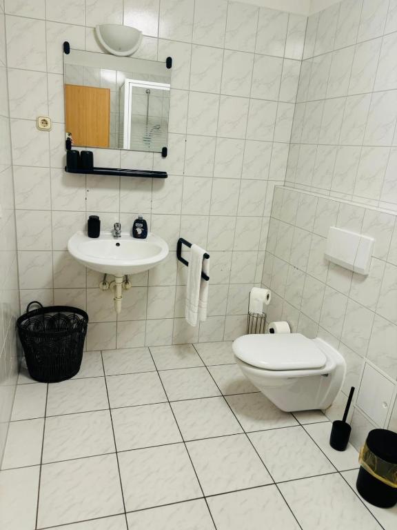 Koupelna v ubytování Themenhotel Rehlein