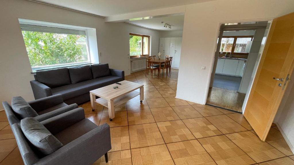 Χώρος καθιστικού στο Holiday Apartment Erbach-Ulm