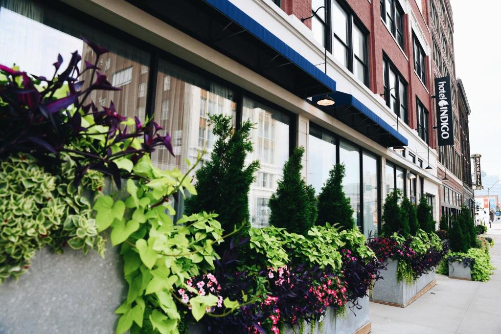 a building with plants on the side of it at Hotel Indigo Kansas City - The Crossroads by IHG in Kansas City