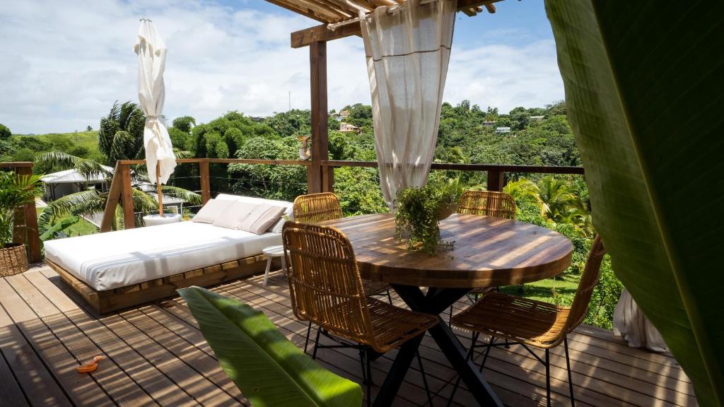 Balkón nebo terasa v ubytování Mini Villa ATIKA Luxe Tropical pour Deux