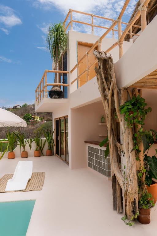 Balkón nebo terasa v ubytování Hostal Xeno