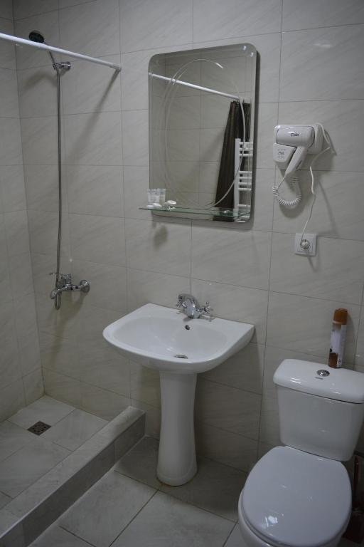 Koupelna v ubytování Ideal